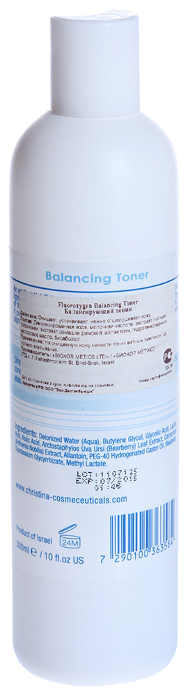 CHRISTINA Тоник балансирующий (шаг 2) / Balancing Toner FLUOROXYGEN+C 300 мл, фото 2
