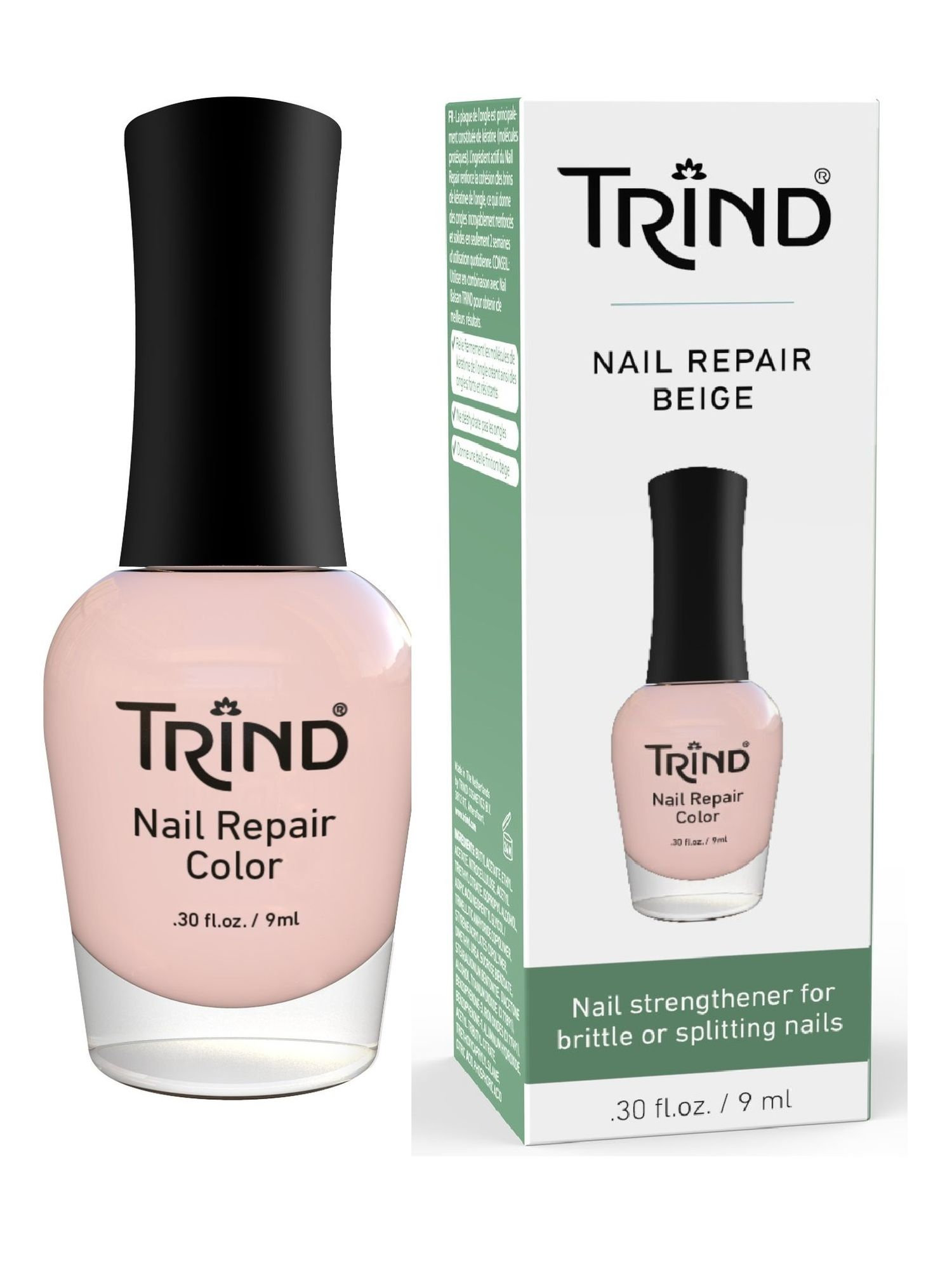 TRIND Укрепитель для ногтей бежевый / Nail Repair Beige (Color 6) 9 мл trind укрепитель ногтей  ной перламутровый
