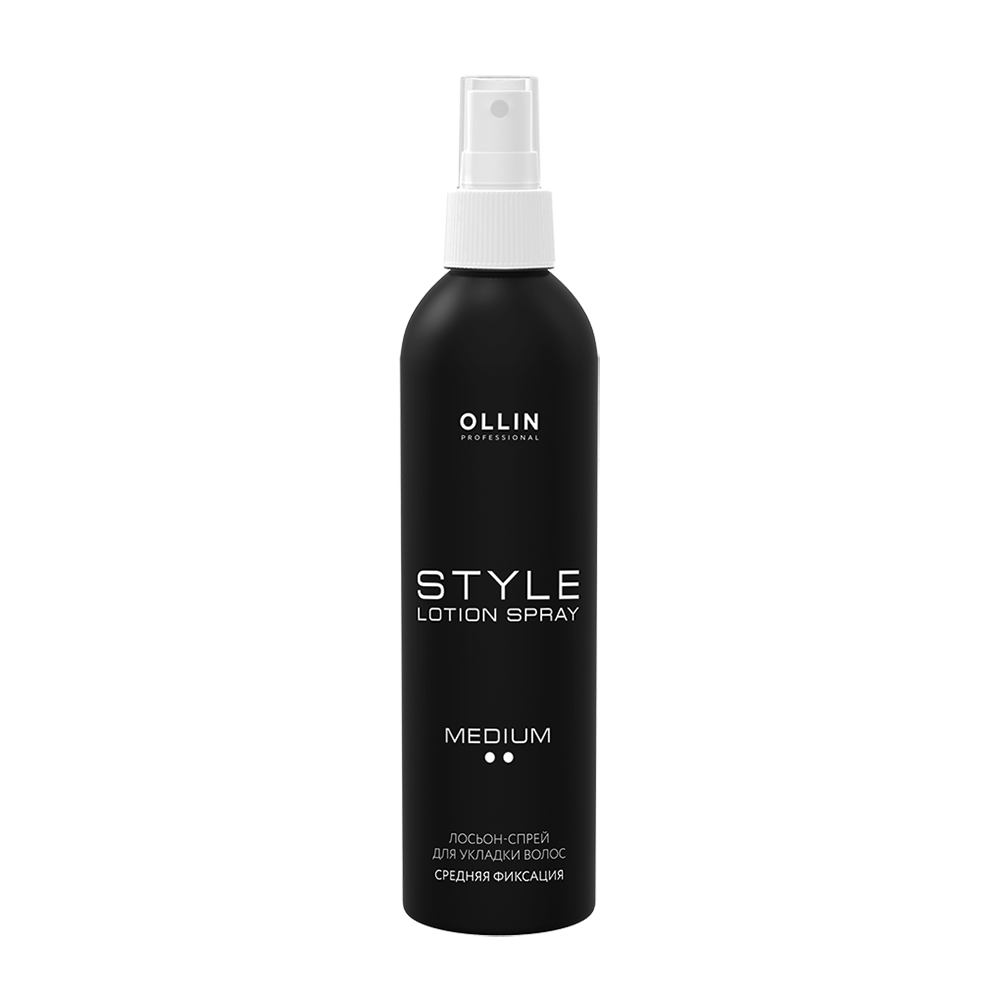 OLLIN PROFESSIONAL Лосьон-спрей средней фиксации для укладки волос / Lotion-Spray Medium STYLE 250 мл ollin style lotion spray medium лосьон спрей для укладки волос средней фиксации 250 мл
