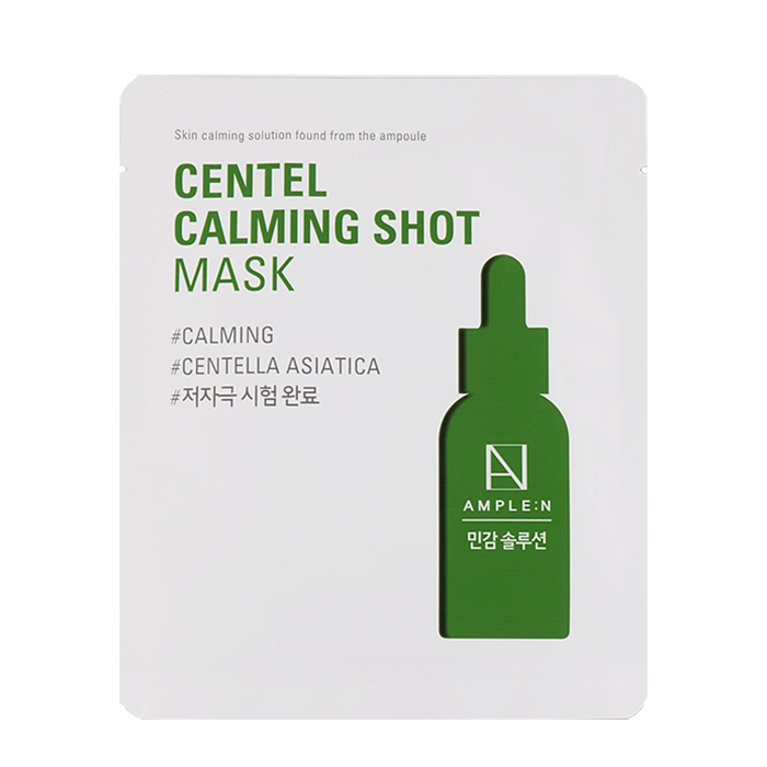 AMPLE:N Маска успокаивающая со стволовыми клетками центеллы / Centel Calming Shot Mask 25 мл efilow маска для лица успокаивающая mindfulness calming sheet mask