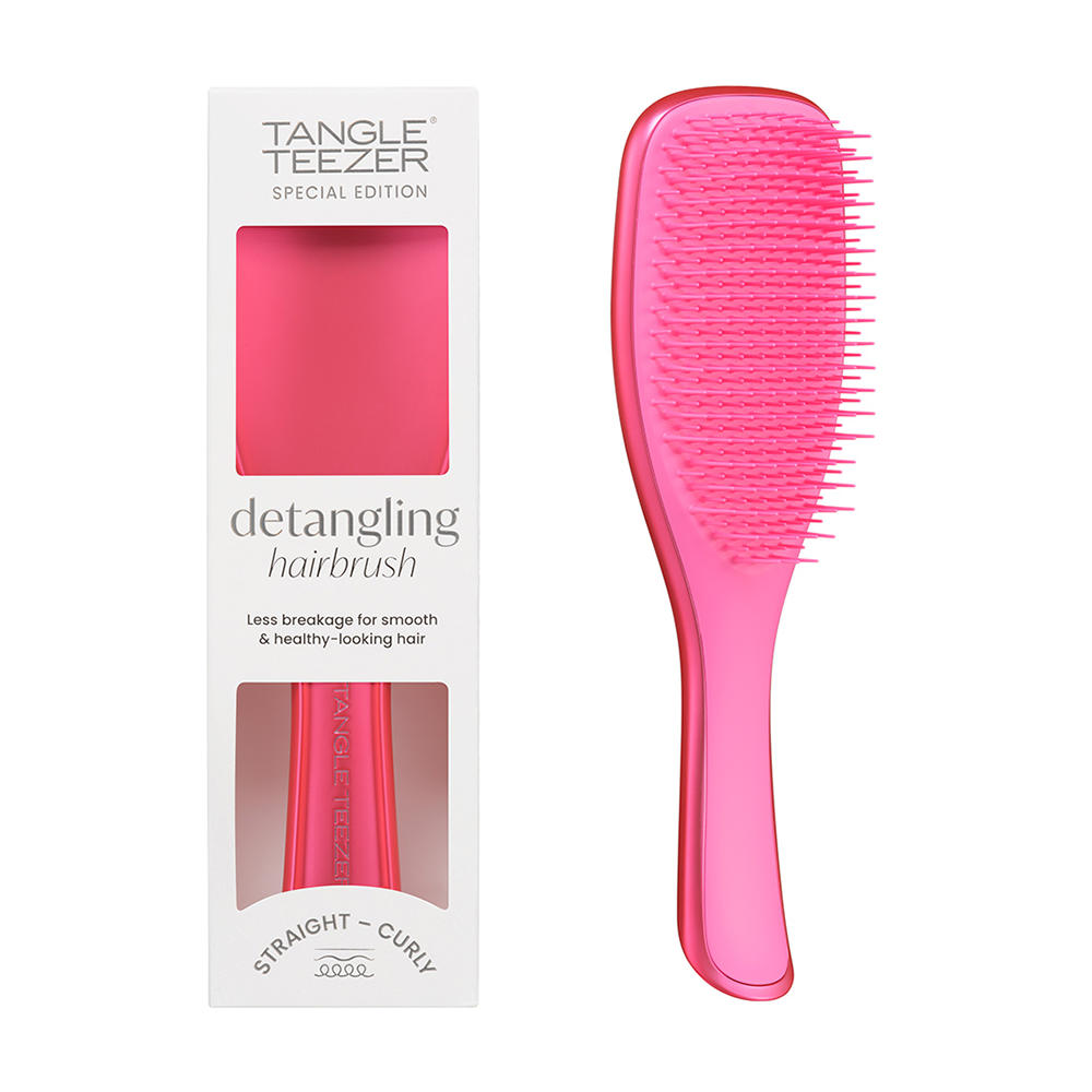 TANGLE TEEZER Расческа для волос / The Ultimate Detangler Chrome Afterparty Pink, фото 6
