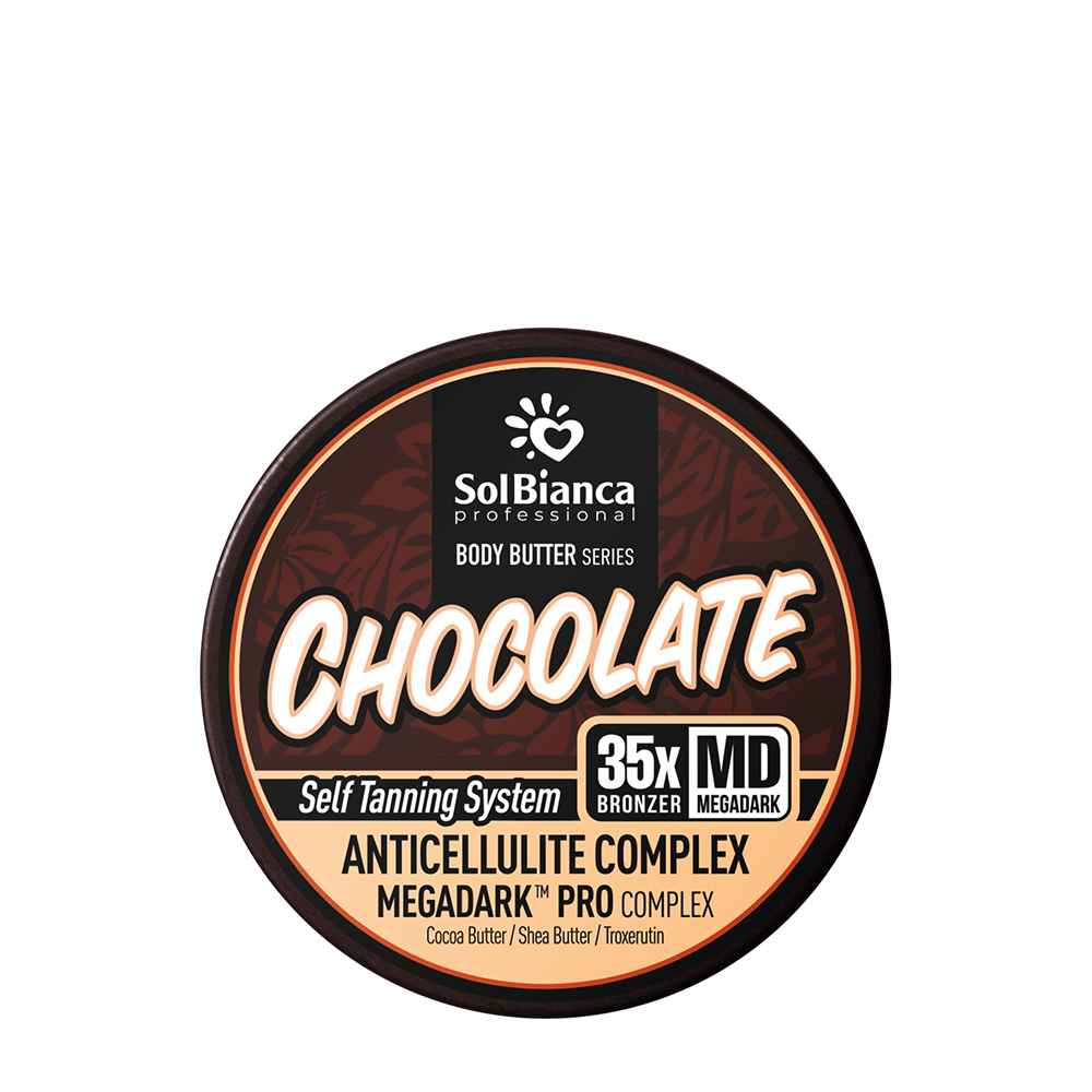 SOLBIANCA Крем-баттер для тела с эффектом автозагара, шоколад, 35хbronzer 150 мл, фото 1