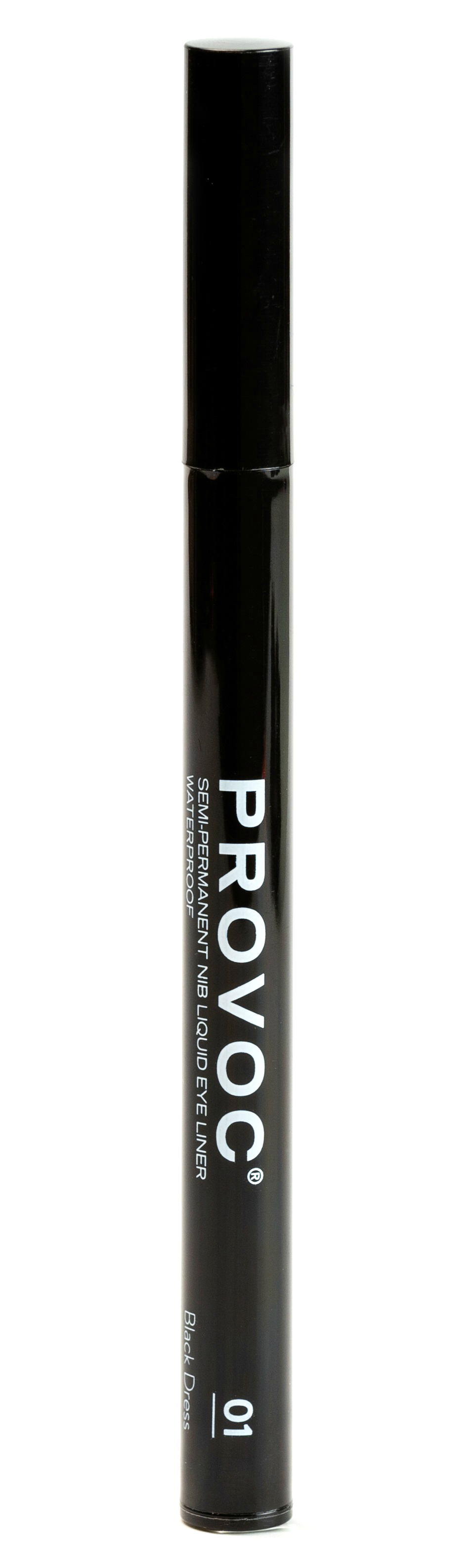 PROVOC Подводка-фломастер для глаз, 01 черный / Nib Liquid Eye Liner 01 Little Black Dress 1 мл