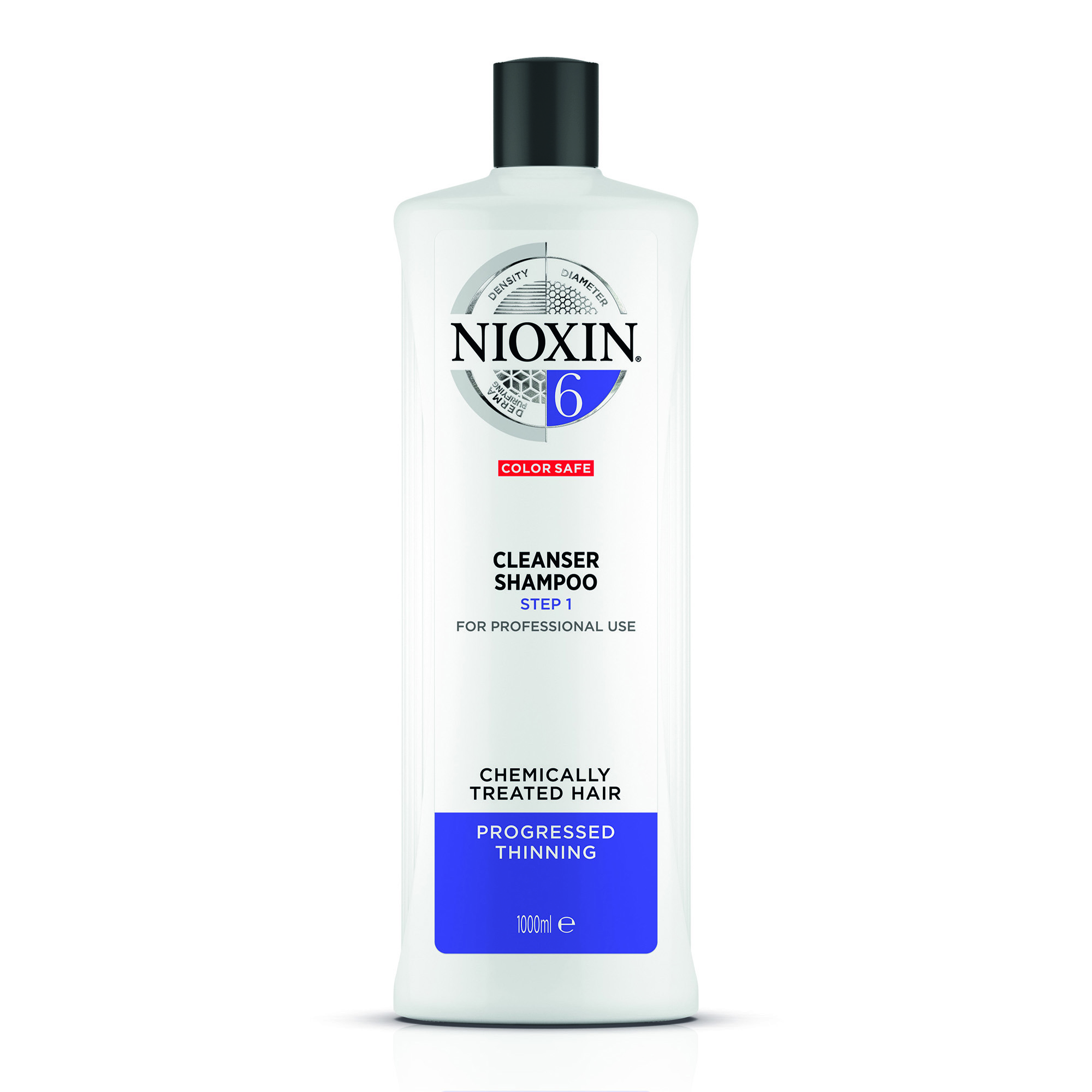 NIOXIN Шампунь очищающий для заметно редеющих волос, Система 6, 1000 мл очищающий шампунь система 2 81630627 7981 7741 4470 300 мл