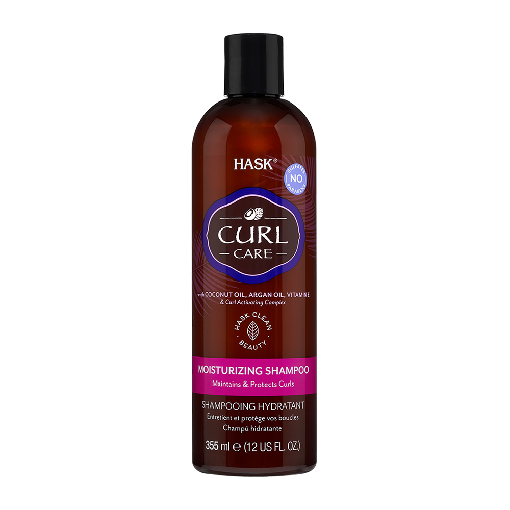 HASK Шампунь увлажняющий для вьющихся волос / Curl Care Moisturizing Shampoo 355 мл масло для волос hask восстановление и придание блеска с экстрактом арганы 18мл