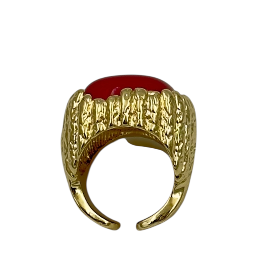 IWOU PROFESSIONAL Кольцо Барон/ алый в золоте, фото 3
