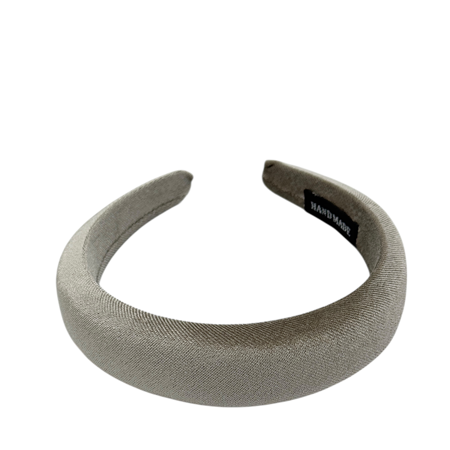 IWOU PROFESSIONAL Ободок для волос Бархат цвет стальной 3см, фото 2