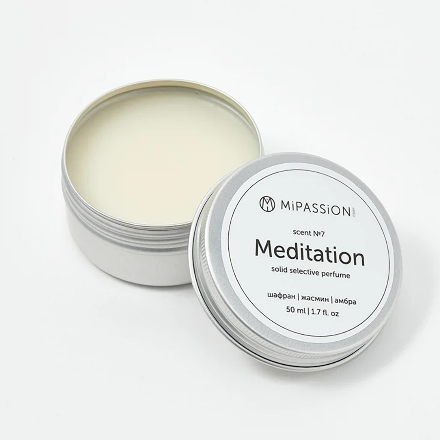 MIPASSIONcorp Духи твердые, шафран, жасмин, амбра / Meditation MiPASSiON 50 мл, фото 3