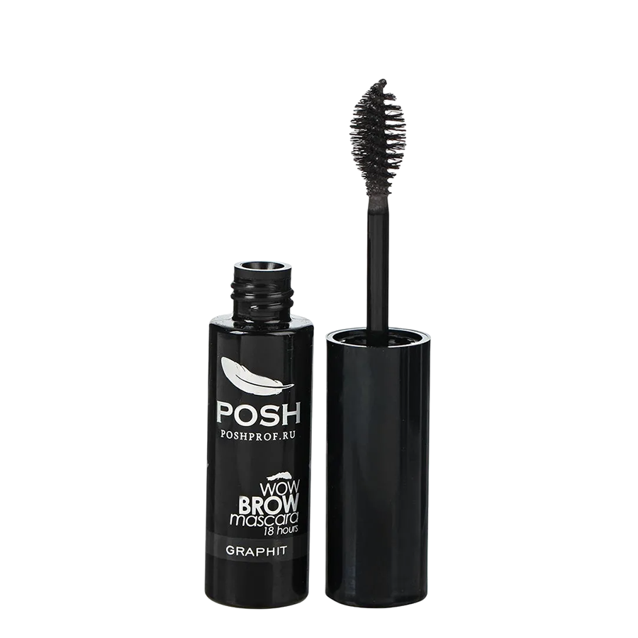 POSH Тушь с укладывающим и фиксирующим эффектом для бровей, графит / WoW Brow Mascara Graphit, фото 2