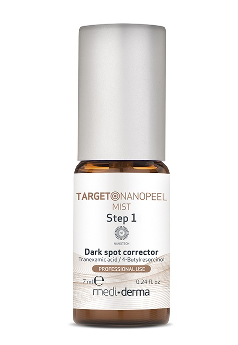 MEDI+DERMA Набор Система для коррекции пигментных пятен (лосьон 20 мл, пилинг 2*5 мл, мист 3*7 мл, крем 4*3 мл) / TARGET Nanopeel system, фото 4