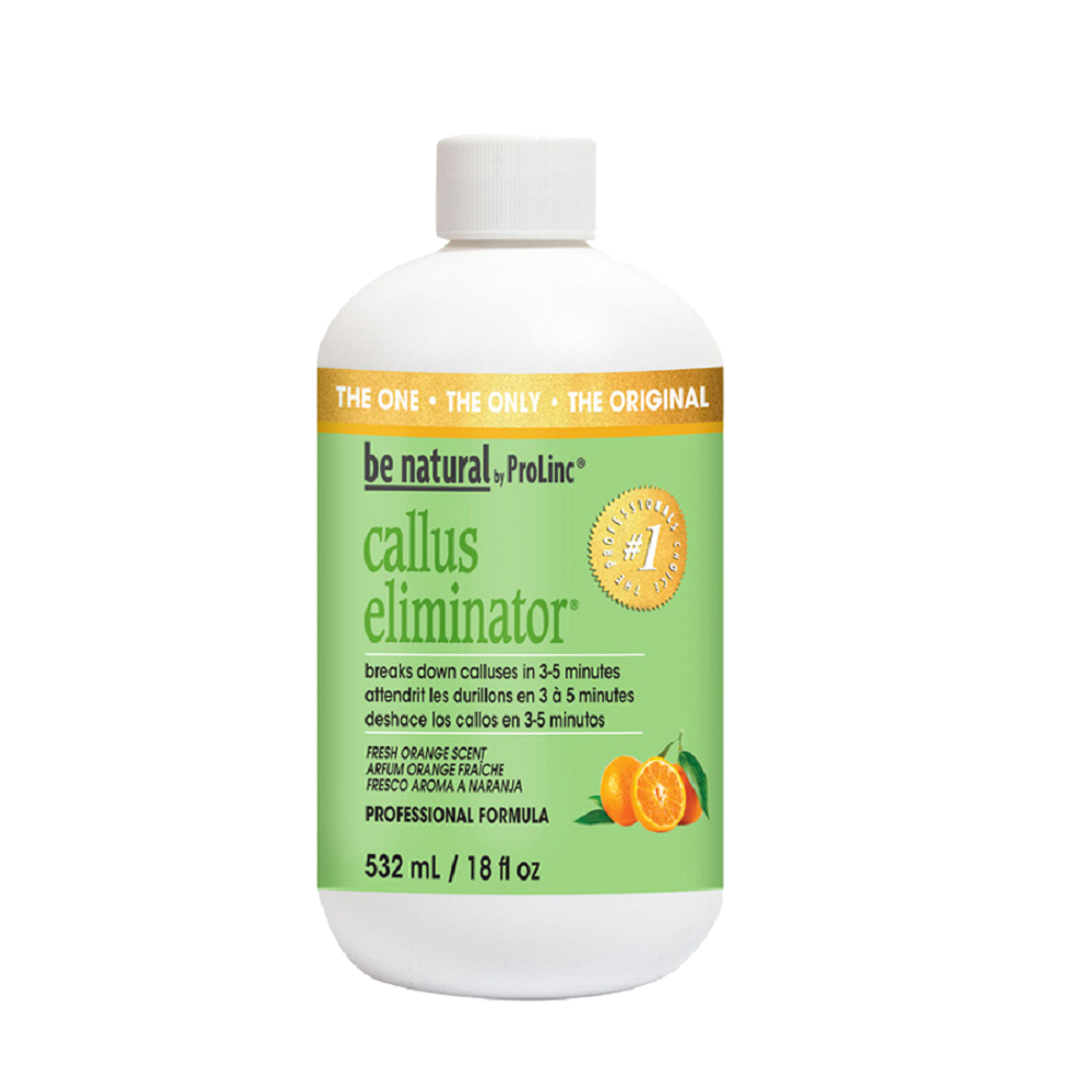 BE NATURAL Средство с запахом апельсина для удаления натоптышей / Callus Eliminator Orange 532 мл мозоль ка средство от мозолей и натоптышей фл 15мл