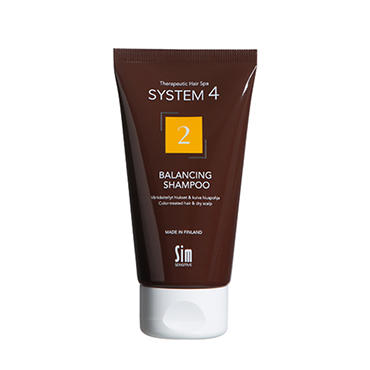 SIM SENSITIVE Шампунь терапевтический №2 для сухой кожи головы и поврежденных волос / SYSTEM 4, 75 мл