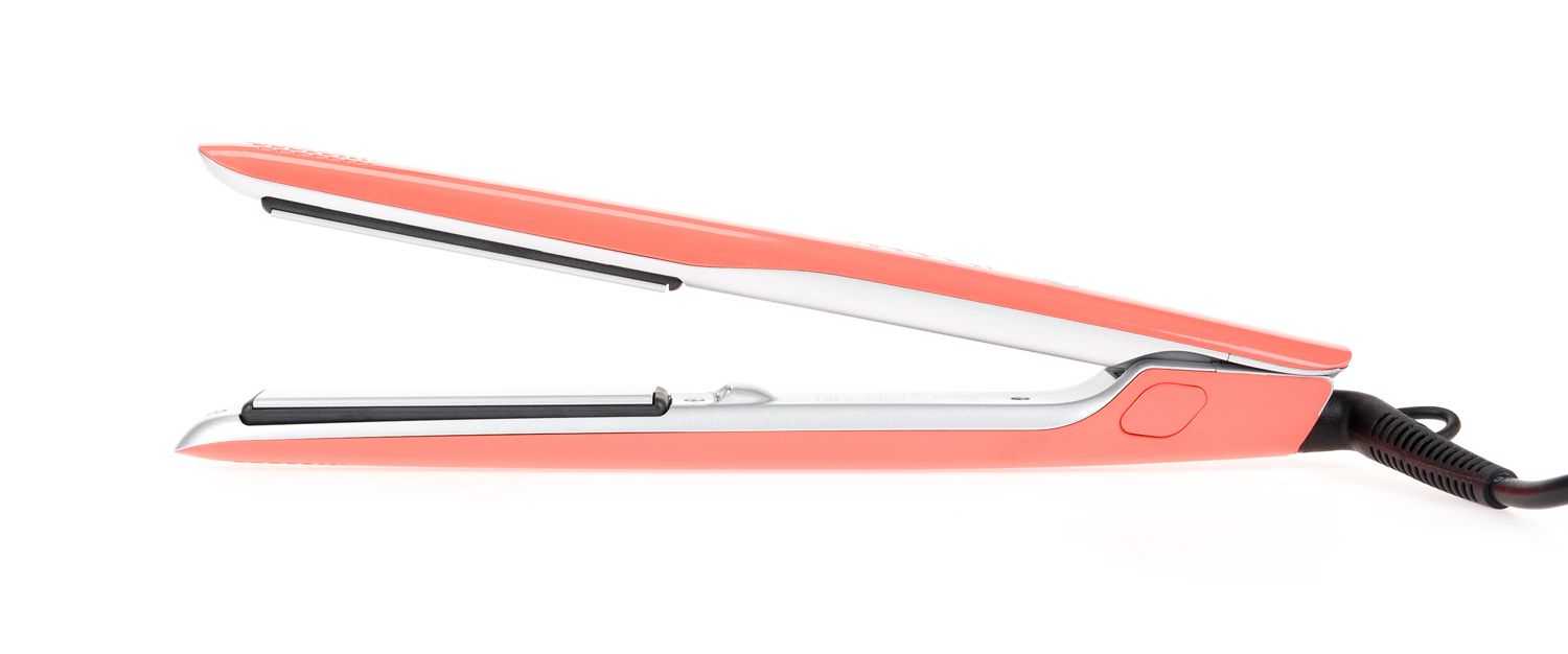 

DEWAL PROFESSIONAL Щипцы для выпрямления волос Coral оранжевые, с терморегулятором, титаново-турмалиновое покрытие, 23 х 87 мм, 40 Вт