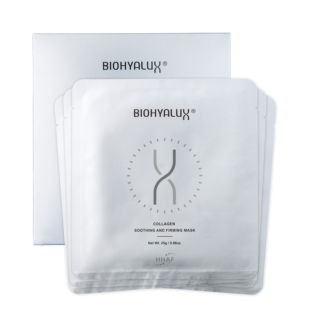 BIOHYALUX Маска с лифтинг-эффектом для восстановления с коллагеном / Biohyalux Collagen Soothing And Firming Mask 5*25 гр, фото 2