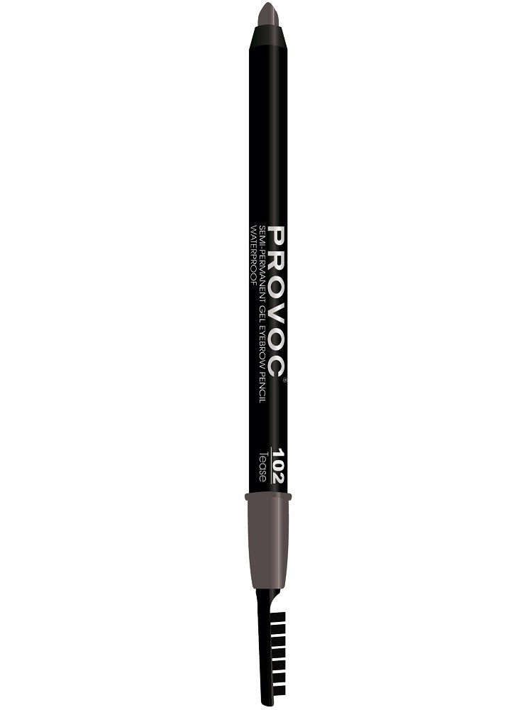 PROVOC Подводка гелевая в карандаше для бровей, 102 коричневый / Eye Brow Liner гелевая подводка в карандаше для бровей eye brow liner pv0101 101 тёмно коричневый 1 шт