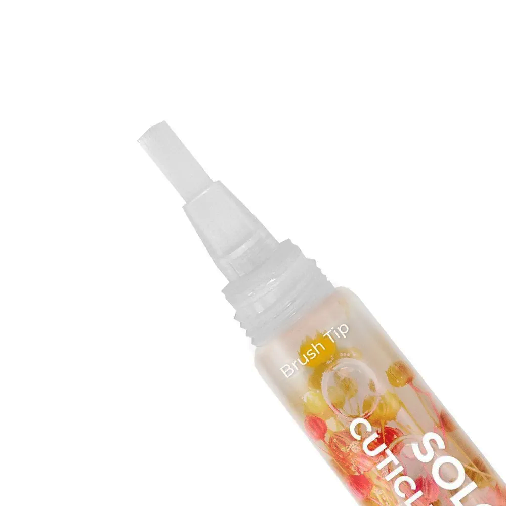 SOLOMEYA Масло для кутикулы и ногтей с цветами Тропический гибискус / Cuticle and Nail oil with flowers Tropical hibisсus 10 мл, фото 3