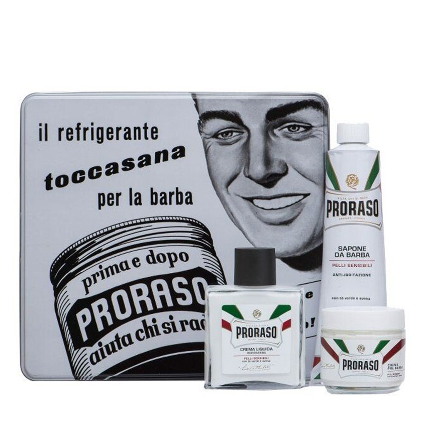 PRORASO Набор для бритья (крем 100 мл, крем 150 мл, бальзам 100 мл) TOCCASANA, фото 4