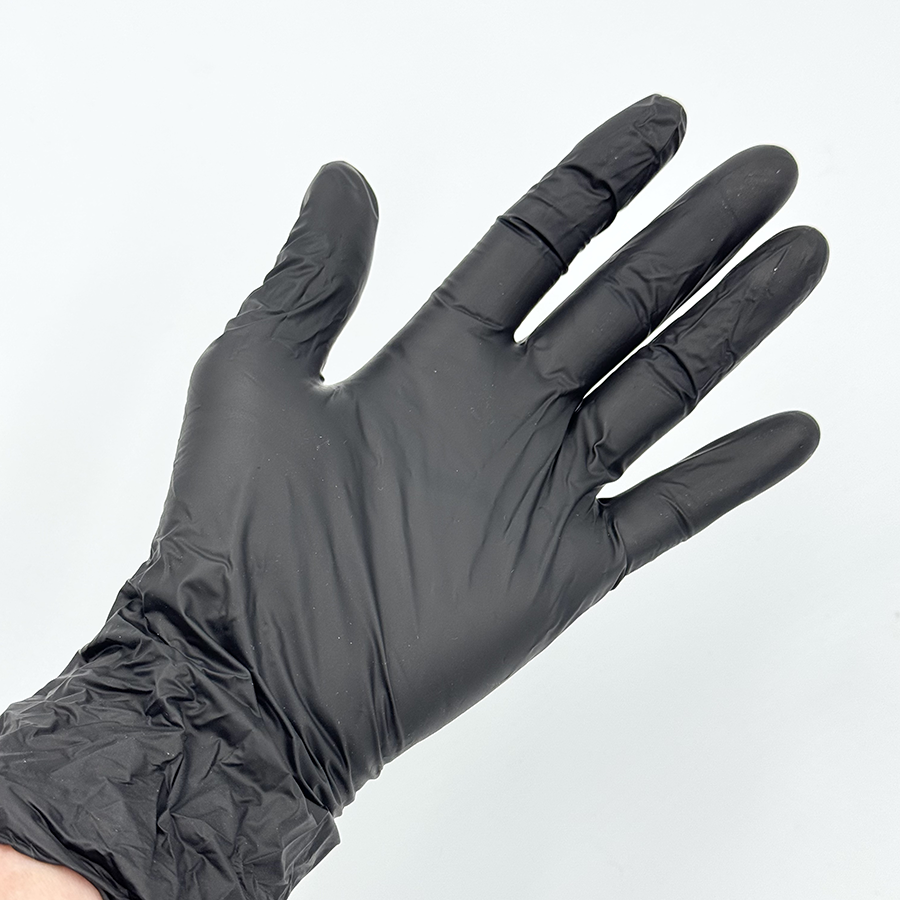 IWOU PROFESSIONAL Перчатки вин-нитр M черные/ Wally Plastic 100 шт, фото 3