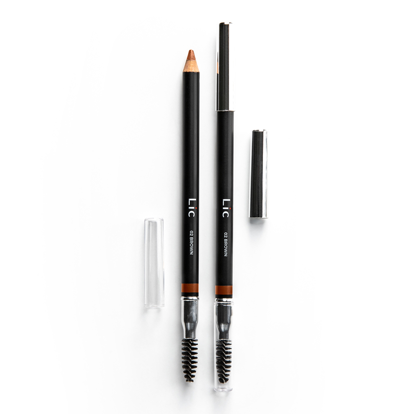 LIC Карандаш пудровый для бровей 02 / Eyebrow pencil Brown 2 гр, фото 2