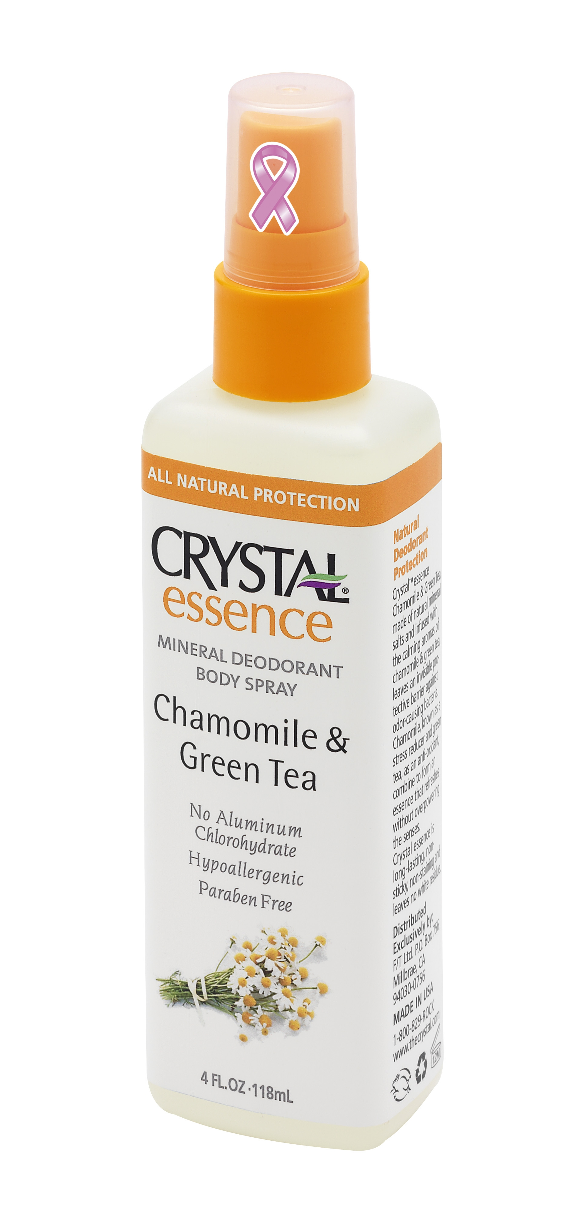 CRYSTAL Дезoдорант-спрей, ромашка и зеленый чай / Crystal Sprey Chamomile & GreenTea 118 мл