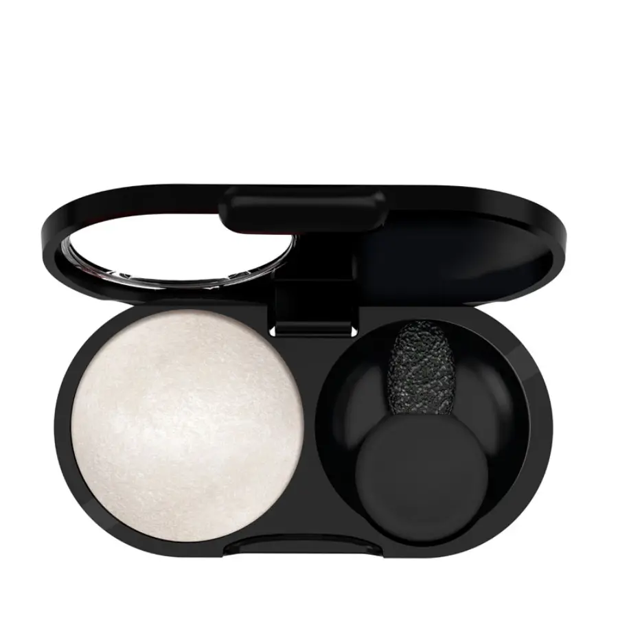 PUPA Тени запеченные сияющие, 401 белоснежный / VAMP! WET&DRY 1 гр, фото 2