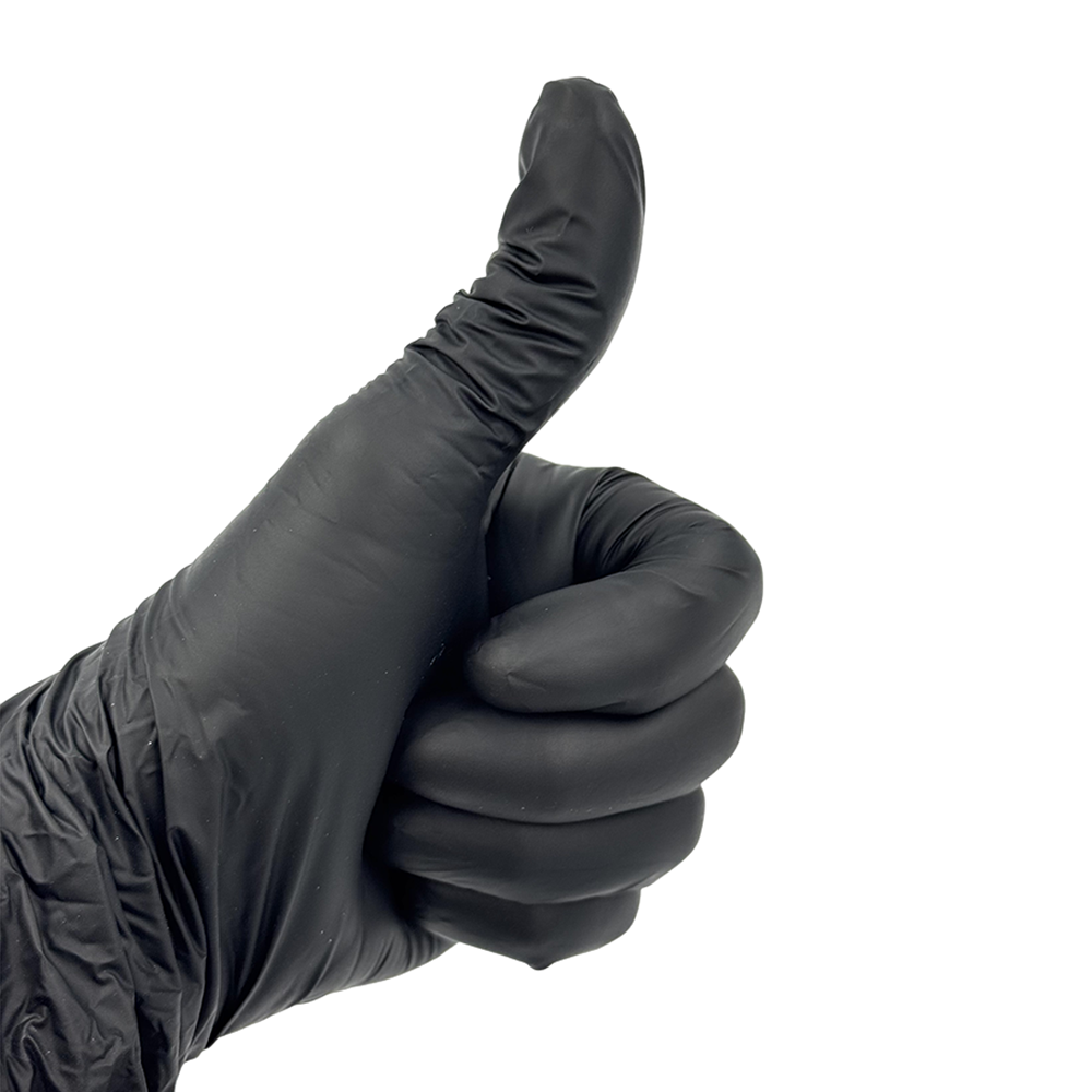 IWOU PROFESSIONAL Перчатки вин-нитр M черные/ Wally Plastic 100 шт, фото 1