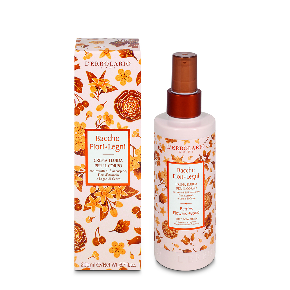 LERBOLARIO Крем-флюид увлажняющий для тела / Berries Flowers Wood Fluid Body Cream 200 мл, фото 2