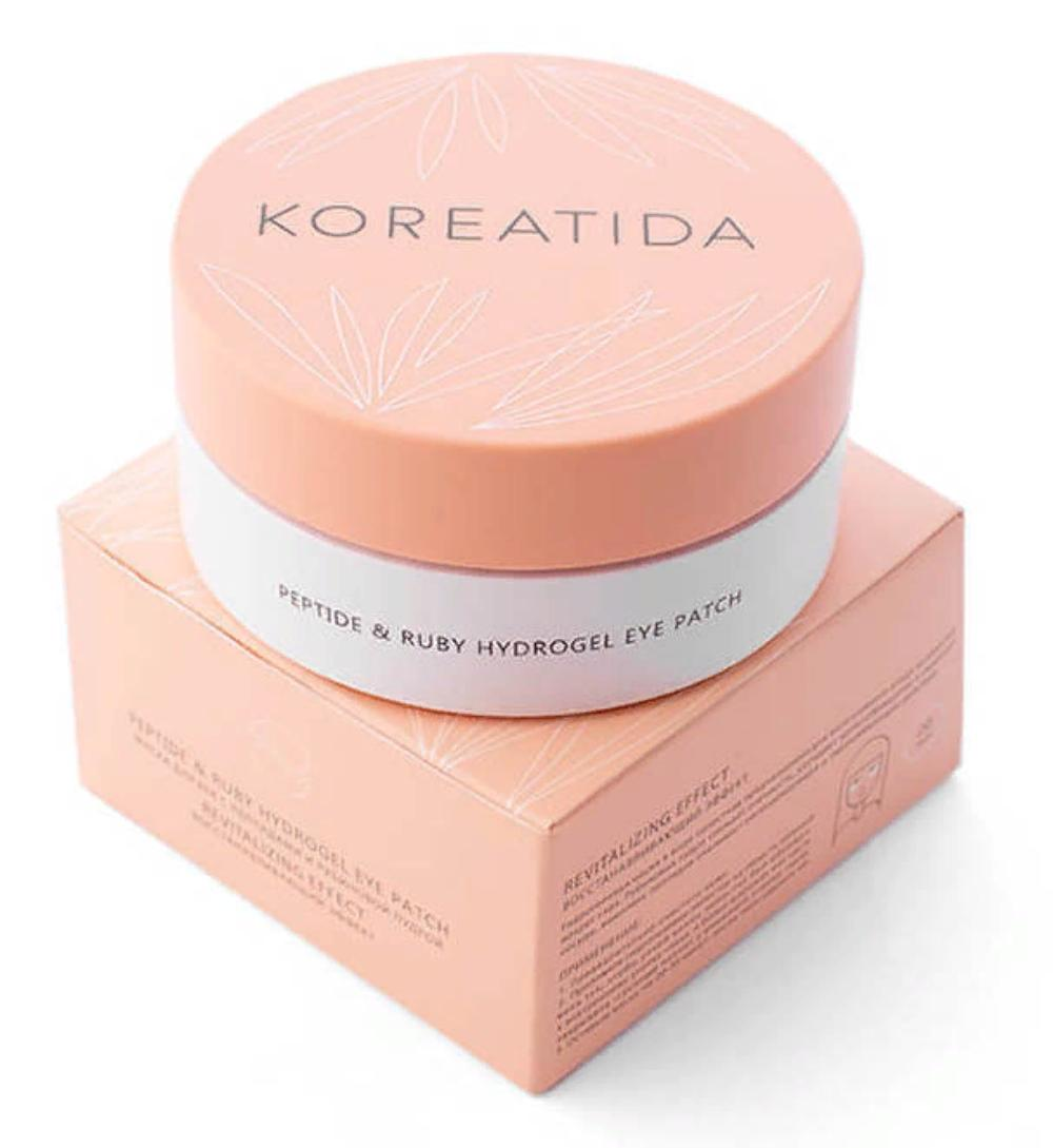 KOREATIDA Патчи гидрогелевые с пептидами и рубиновой пудрой для глаз / peptide & ruby hydrogel eye patch 60 шт, фото 2