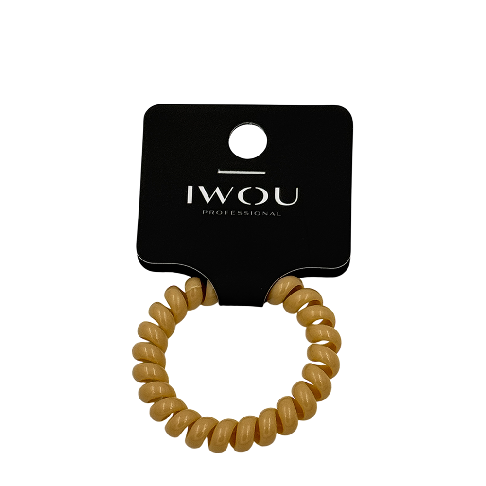 IWOU PROFESSIONAL Резинка пружинка Глянец бежевая 1шт, фото 1