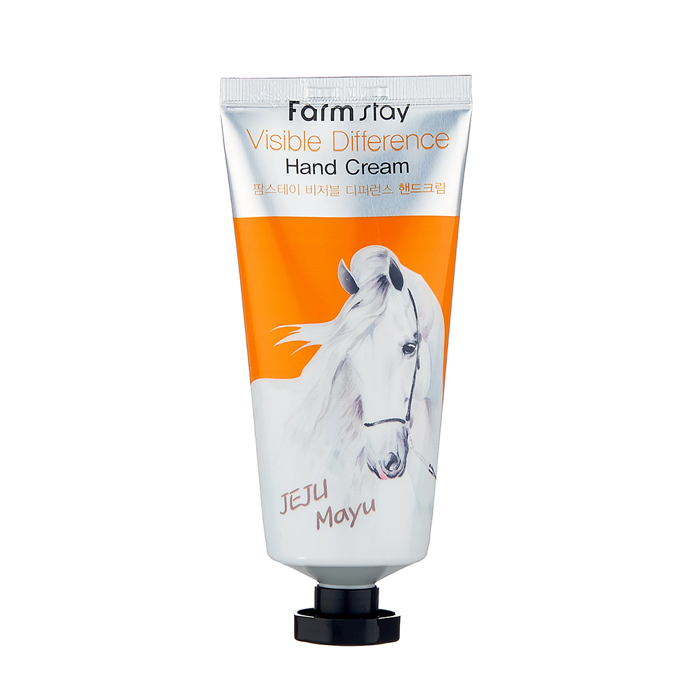 FARMSTAY Крем с лошадиным маслом для рук / Visible Difference Hand Cream (AD) 100 г лэтуаль гидрогелевая маска для лица с лошадиным маслом skin needs