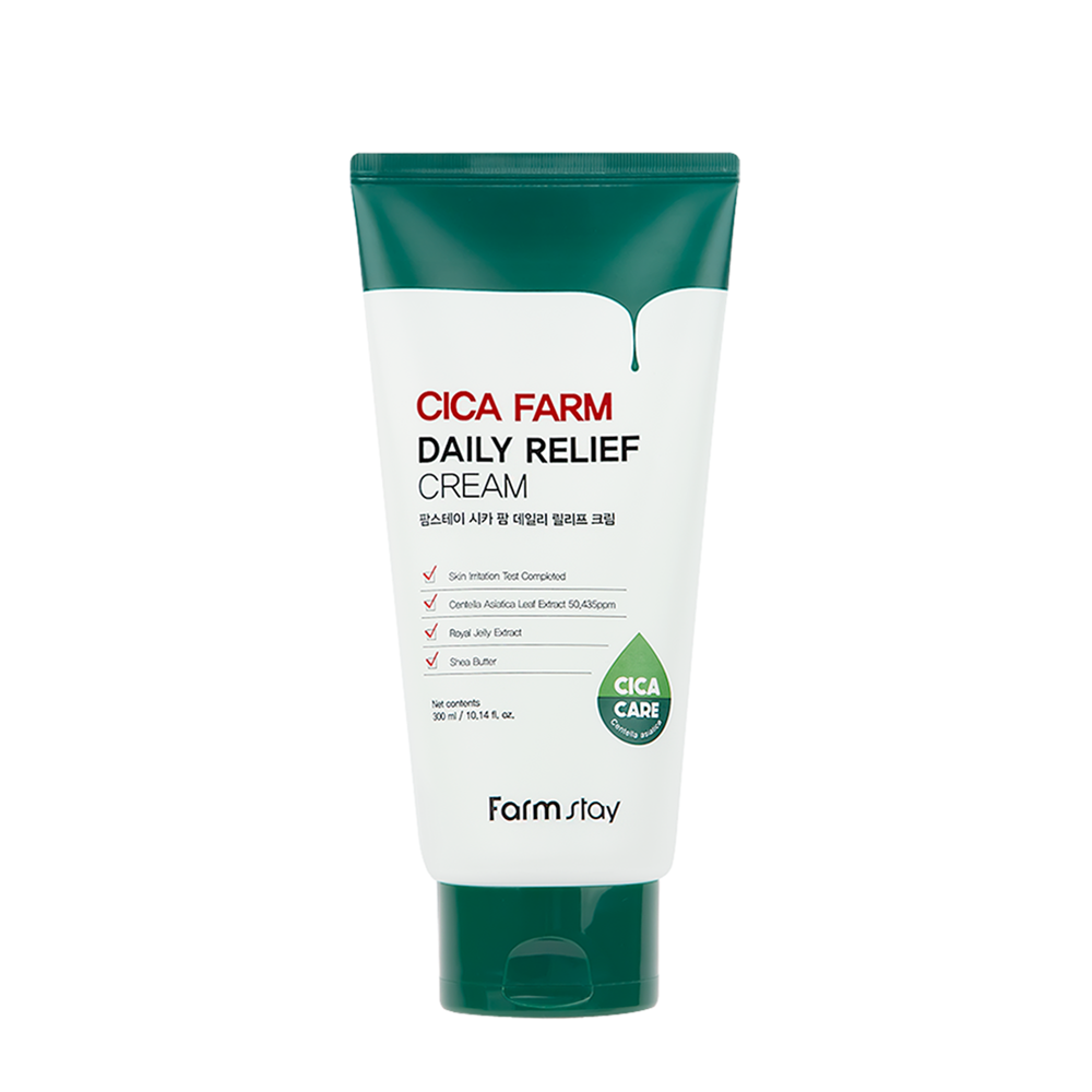 

FARMSTAY Крем восстанавливающий для лица с центеллой / Cica Farm Daily Relief Cream 300 мл