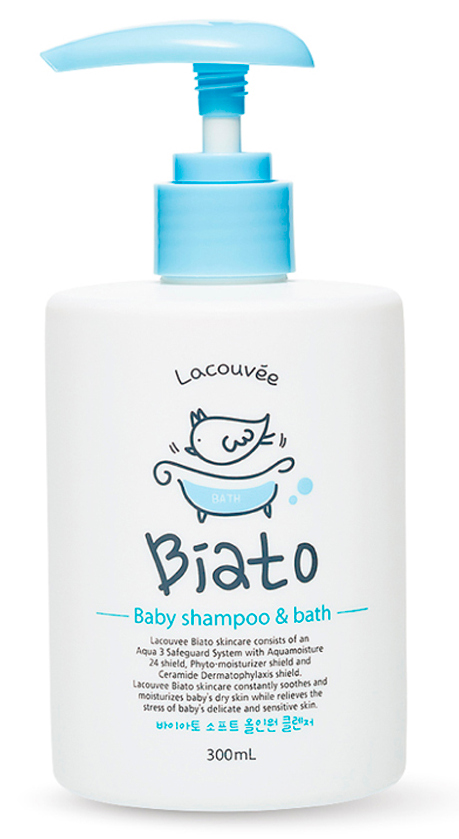 LACOUVEE BIATO Шампунь-пенка детский для купания 2 в 1 / Biato Baby shampoo & bath 300 мл