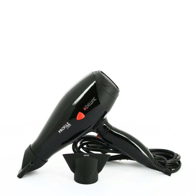 DEWAL PROFESSIONAL Фен Profile 2200 черный, ионизация, 2 насадки, 2200 Вт, фото 3
