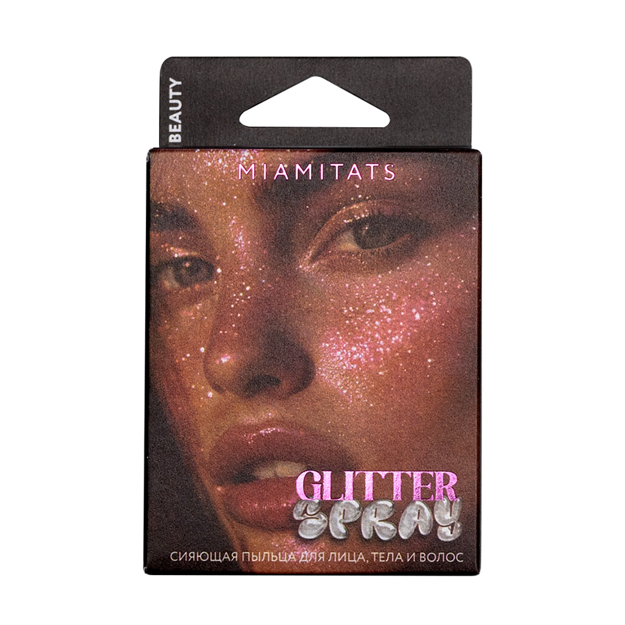 MIAMITATS Глиттер-спрей для лица, тела и волос / Beauty 5 гр, фото 2