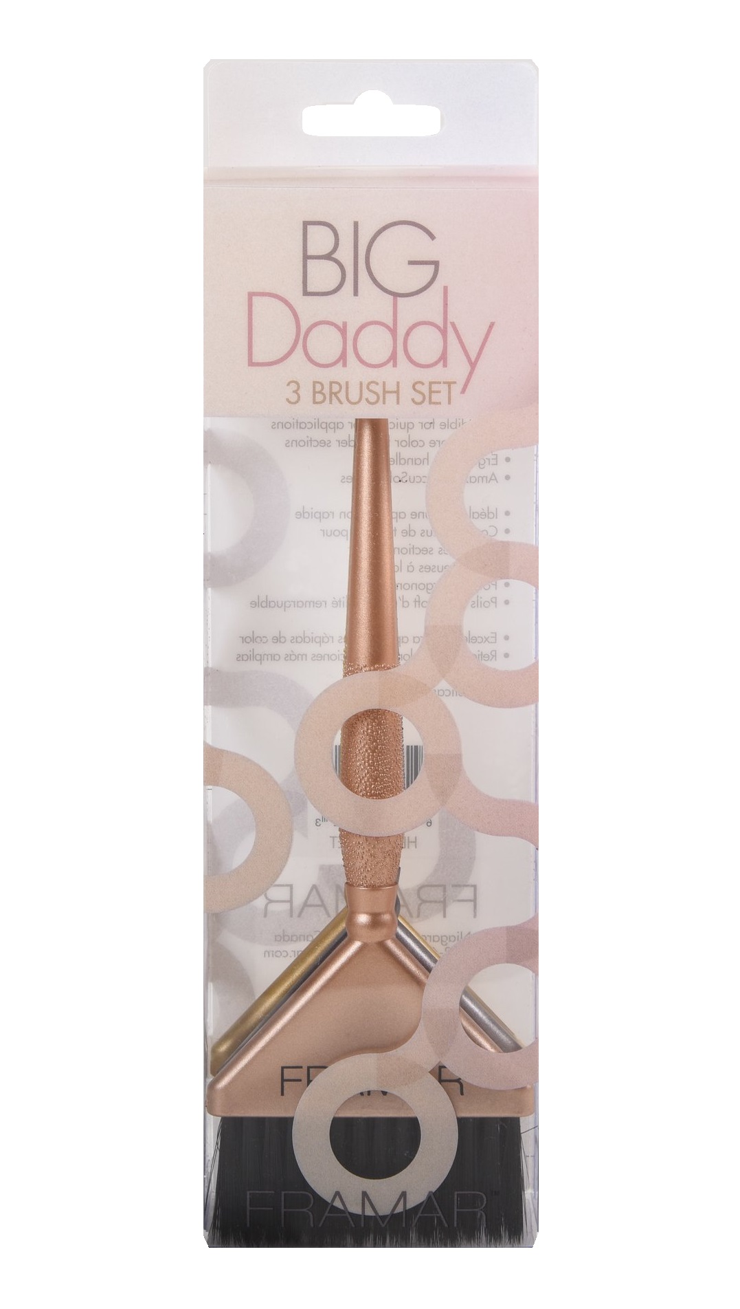 

FRAMAR Кисти широкие для окрашивания Металлик / Big Daddy Metallic Brush Set 3 шт