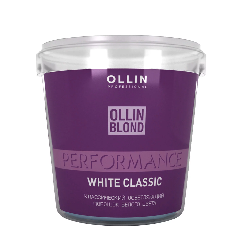 OLLIN PROFESSIONAL Порошок осветляющий классический белого цвета / White Classic BLOND PERFORMANCE 500 гр нейл арт пыль хлопья блестки чары сломанная женщина блеск порошок смешанный 3d декор