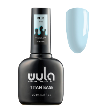 WULA NAILSOUL База повышенной адгезии, тон blue / Wula UV Titan base coat 10 мл
