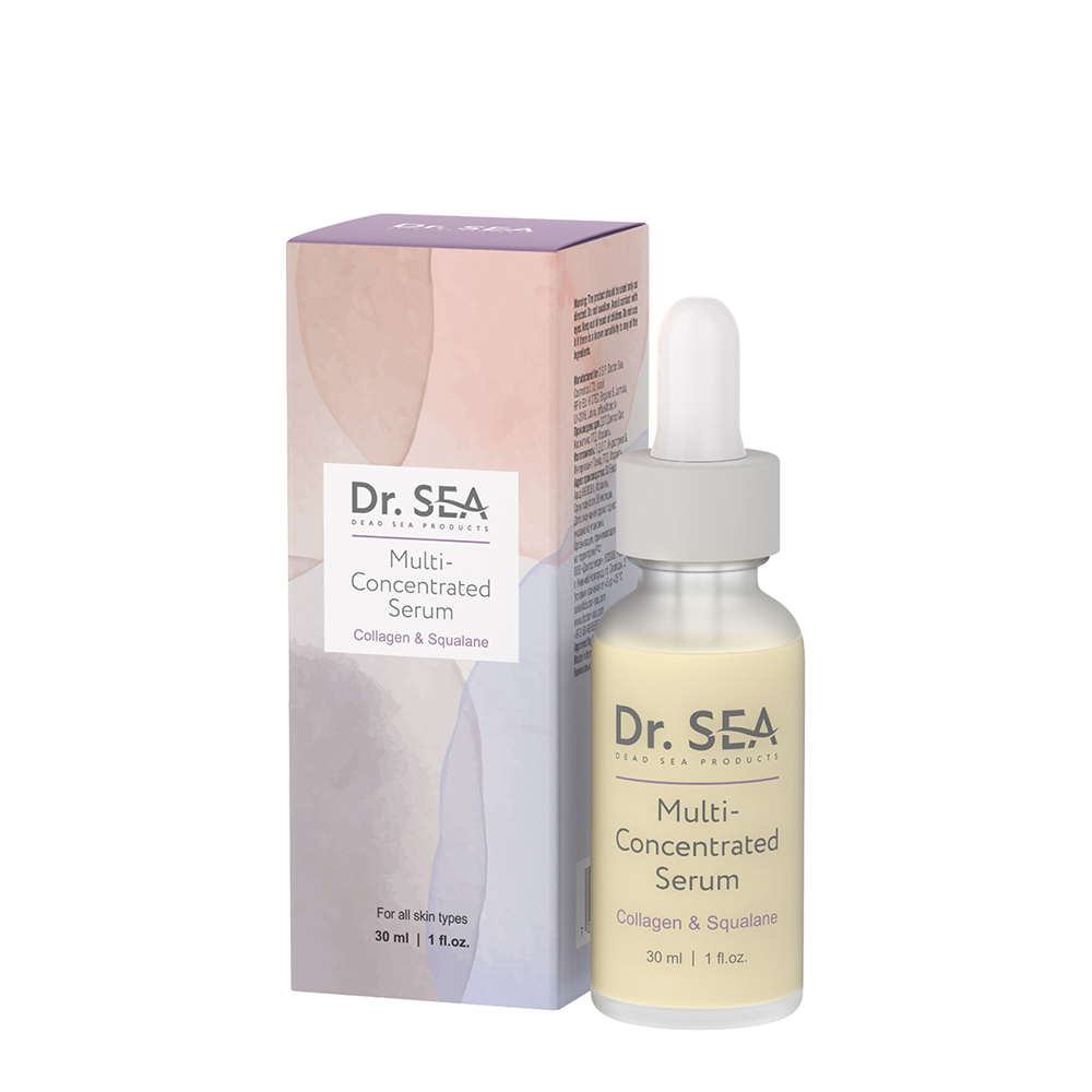 DR. SEA Сыворотка мульти-концентрированная с коллагеном и скваланом / Dr.Sea 30 мл, фото 2