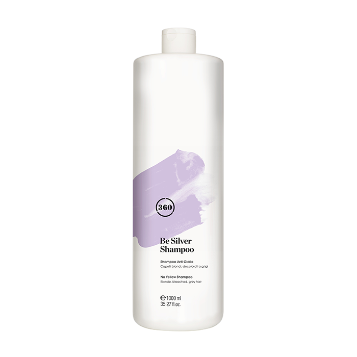 360 HAIR PROFESSIONAL Шампунь антижелтый для волос / Shampoo Be Silver 1000 мл шампунь для ослабленных и химически обработанных волос с гидролизированными протеинами риса и сои shampoo repair 2530 1000 мл