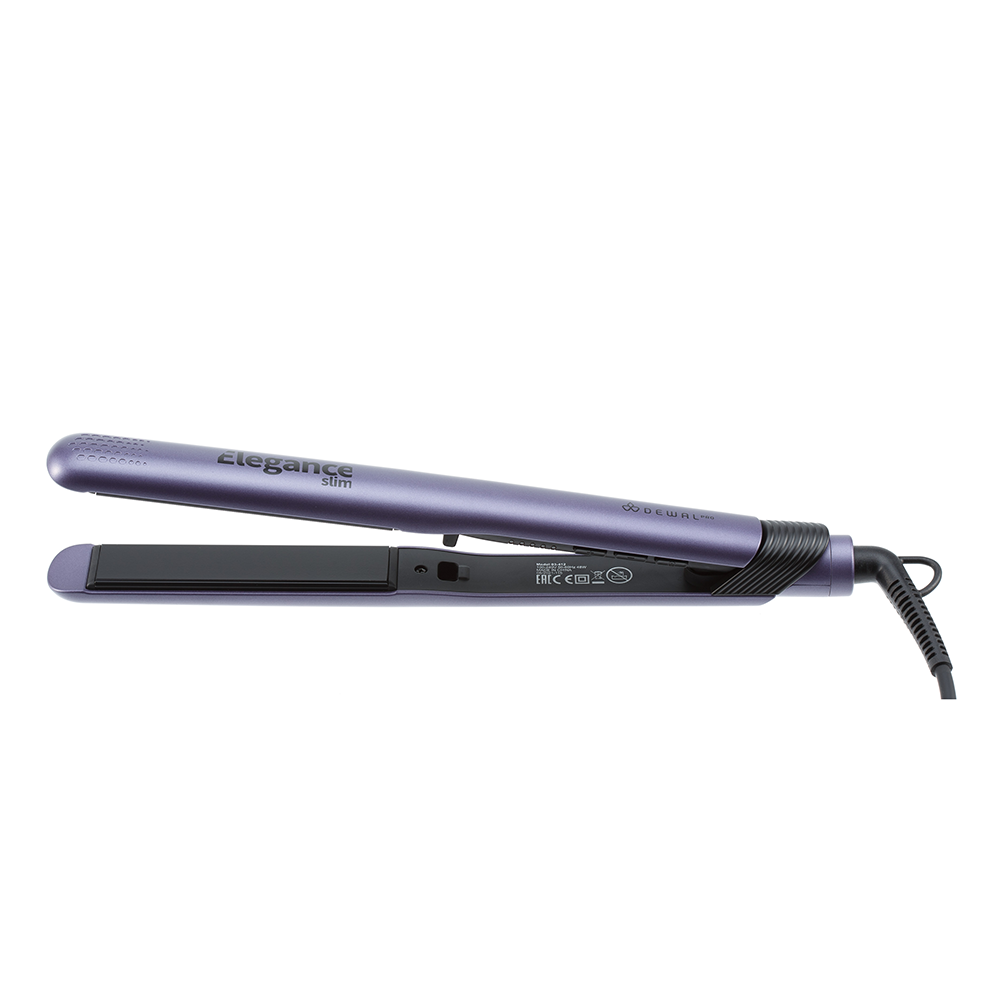 DEWAL PROFESSIONAL Щипцы для выпрямления волос Elegance Slim, с терморегулятором, керамико-турмалиновое покрытие, 25 х 110 мм 48 Вт