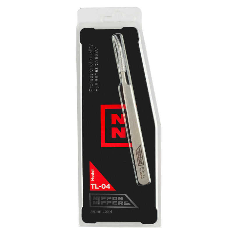 NIPPON NIPPERS Пинцет для наращивания ресниц, изогнутый, длина 125 мм, фото 3