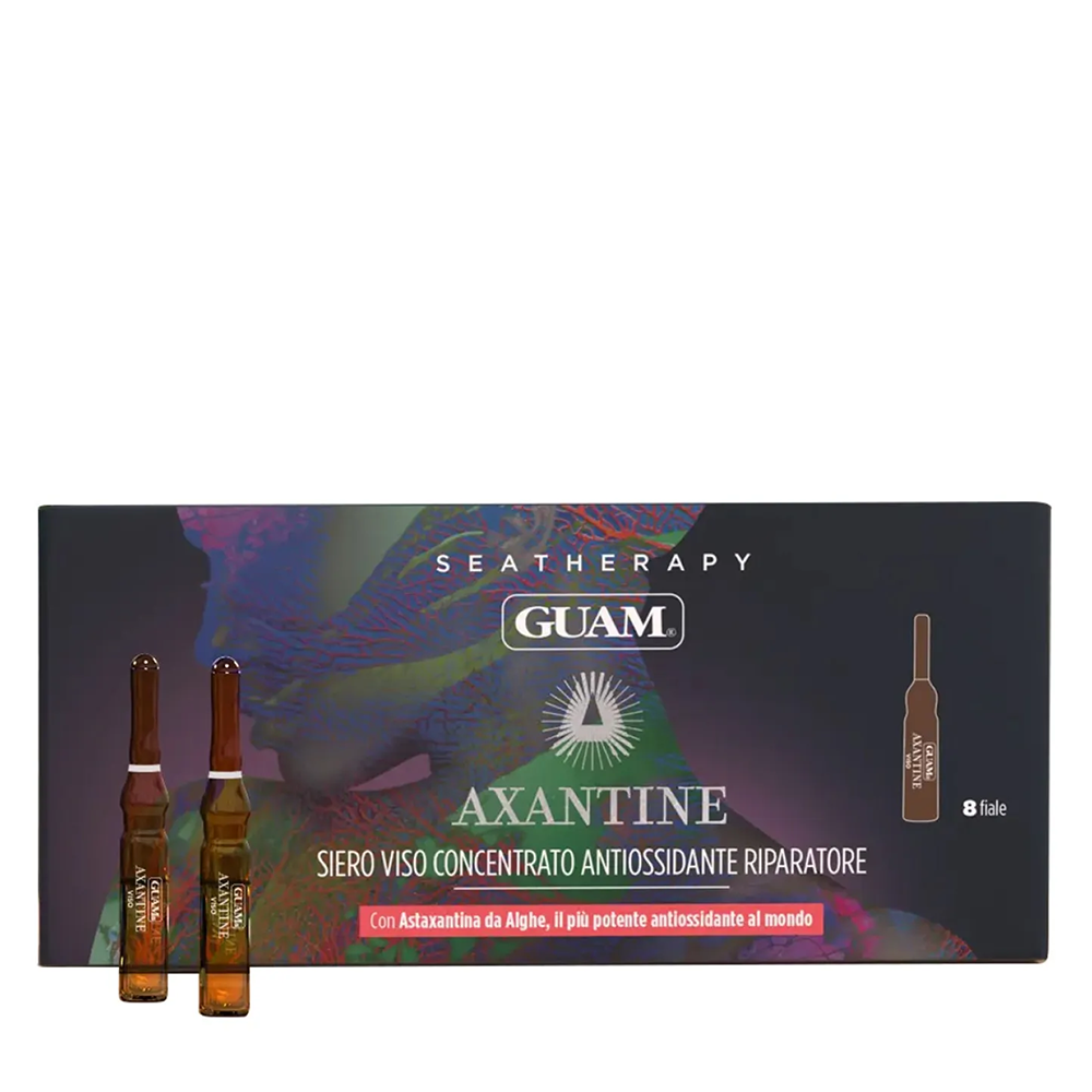 GUAM Сыворотка-концентрат антиоксидантная восстанавливающая для лица в ампулах / SEATHERAPY AXANTINE 8*2, фото 3