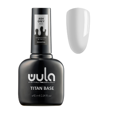 WULA NAILSOUL База повышенной адгезии, тон ash grey / Wula UV Titan base coat 10 мл