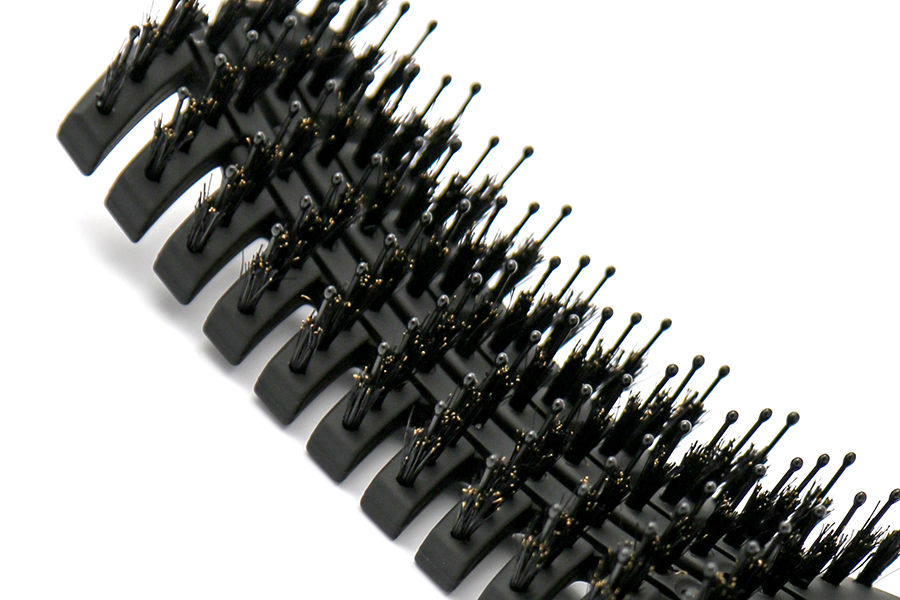 HAIRWAY Щетка изогнутая, 11 рядная c щетиной / Hairway, фото 2