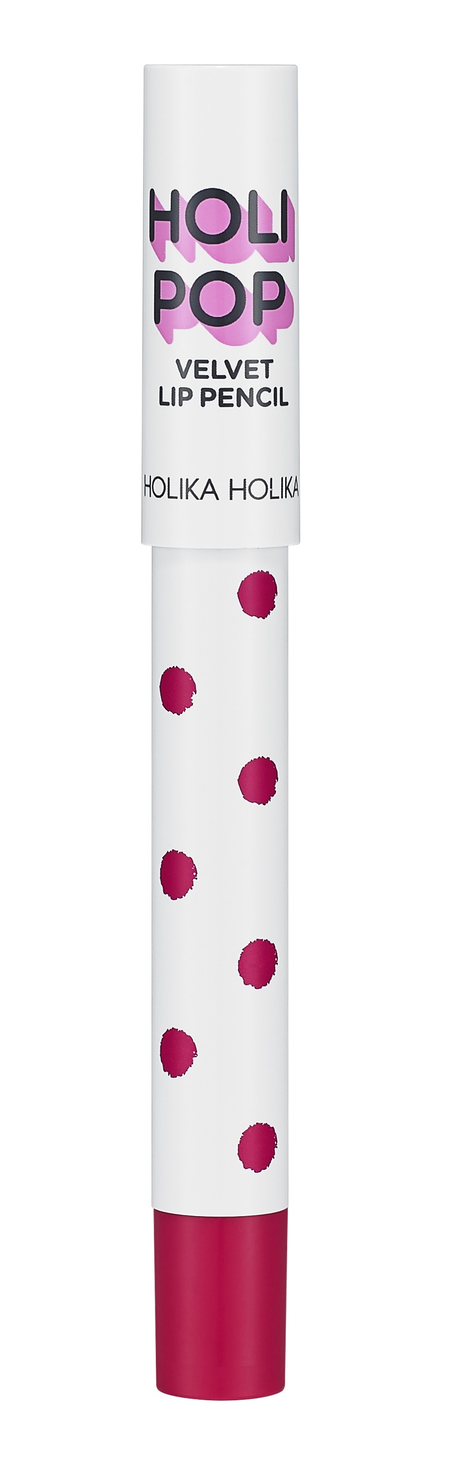 HOLIKA HOLIKA Карандаш матовый для губ Холипоп Вельвет, PK02 малиновый / Holipop Velvet Lip Pencil PK02 berry 1,7 г