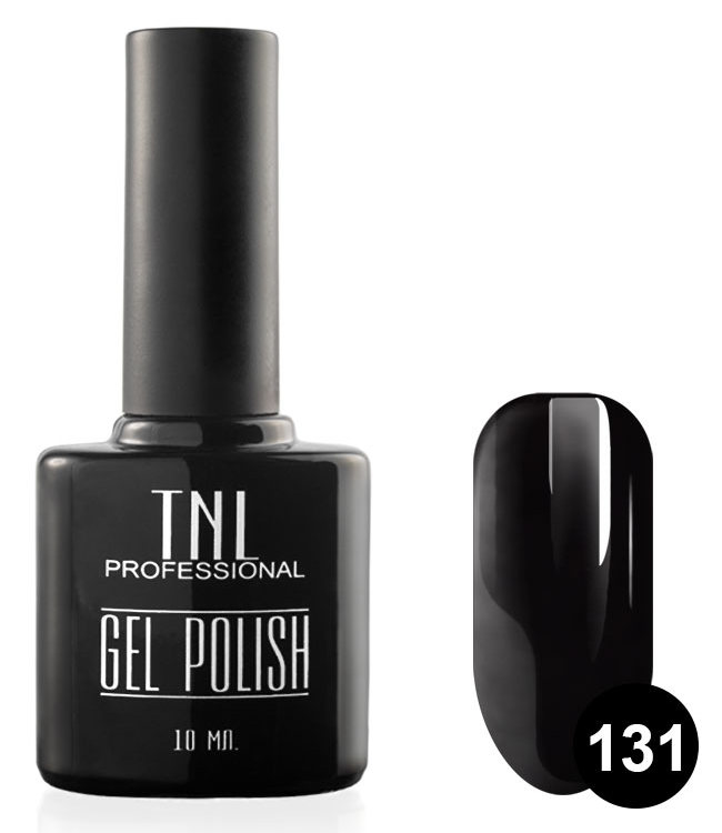 Купить TNL PROFESSIONAL 131 гель-лак для ногтей, черный 10 мл, Черные