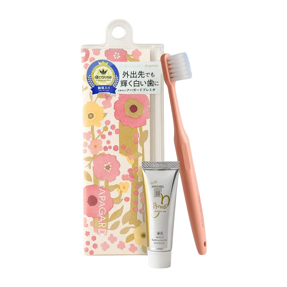 APAGARD Набор дорожный (зубная щетка + колпачок, зубная паста 20 гр, косметичка) Apagard Premio travel set, фото 6