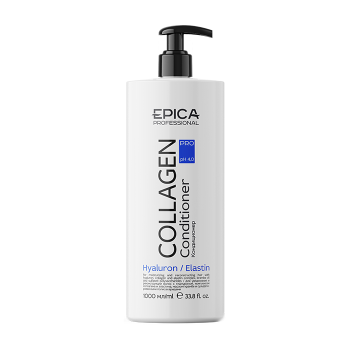 EPICA PROFESSIONAL Кондиционер для увлажнения и реконструкции волос / Collagen Pro 1000 мл кондиционер для реконструкции и глубокого восстановления волос keratin pro 91402 250 мл
