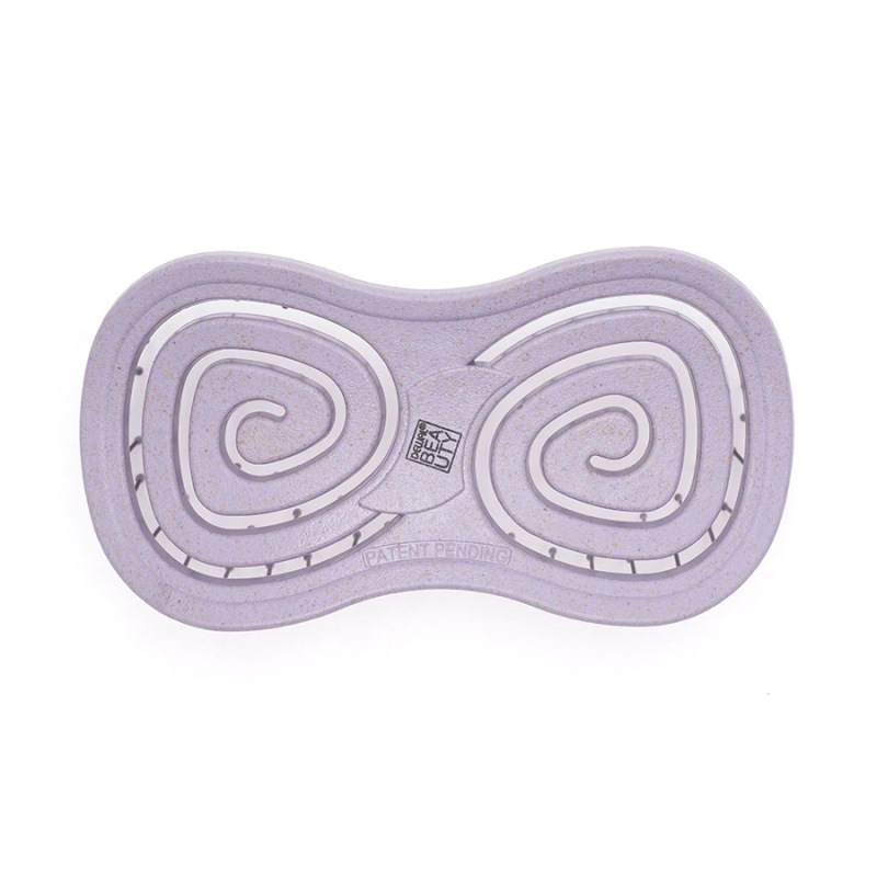 DEWAL BEAUTY Щетка массажная с нейлоновым штифтом, форма бабочка, фиолетовая / Eco-Friendly, фото 3