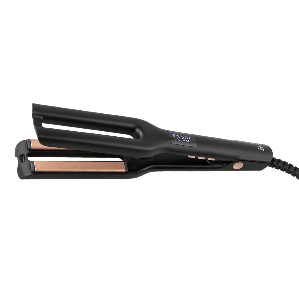 

MELON PRO Щипцы-выпрямитель для волос LAMIA Duo с терморегулятором, черный, керамо-турмалиновое покрытие, термочехол